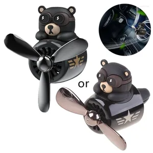 Automotive Air Outlet Flying Bear Piloting Freshener Holder Interior Trims