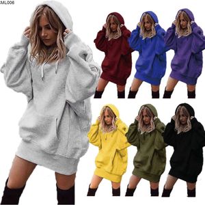 2023ins Internet Celebrity Autumn/Winter Womens Top Solid Color Pullover Hooded Loose Fleece Hoodie 4HP2