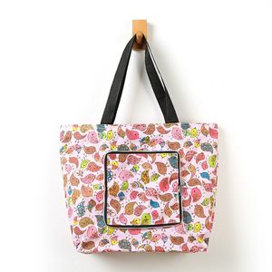 Oxford Cloth Customized Folding Waterproof Zipper Supermarket Shopping Handbag Designer Bag for Men and Women Factor