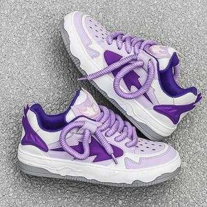 Fashion Purple Mens Skatoboard Shoes Streetwear Sneakers Spring Low Top Board Man Usisex Trend Basket Homme 240318