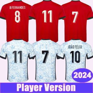 2024 POrTUGaLs PEPE Versione giocatore uomo Maglie da calcio Squadra nazionale JOAO FELIX DIOGO COSTA B.FERNANDES Casa lontano Maglie da calcio Uniformi