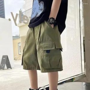 Shorts masculinos calças para meninos crianças verão fino carga secagem rápida capris wear