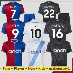 23 24 Eagles Soccer Jerseys CPFC 2023 2024 Edouard Zaha Milivojevic Mateta J. Ayew Sakho Townsend Meyer Schlupp Palace Men Kids Kits Thailand Football Shirt