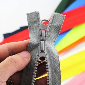 1Pcs 5# Resin Zipper Jacket Long Zips Double Slider Open End Zippers Tailor Craft Sewing Accessories