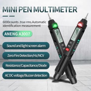 Aneng Multiemeter Professional Digital Multimeter Tester A3007/A3008 Auto Sensor Pen Tester 6000 Counts Voltage Multitestester