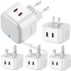 40W 20W Dual Ports USB C PD Väggladdare Snabb laddning Kraftadaptrar för iPad 2 3 4 iPhone 11 12 13 14 15 Xiaomi Huawei