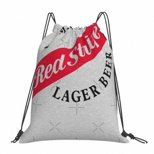 Jamaica Red Stripe Lager Beer DrawString Påsar Ryggsäckar Skolväskor Skolväskor för flickor Drawstring Pouch M0Hg#