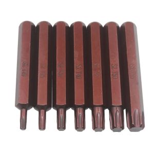 1pc Torx Star Charwiniver Bits 30 mm/75 mm SHANK T20/T25/T30/T40/T45/T50/T55 Impatto Magnetica Elettrico Magnetica Elettrico Elecp