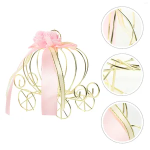 Present Wrap Pumpkin Cart Candy Box Cake Boxes Packaging Carriage Wedding Decorations Exquisite