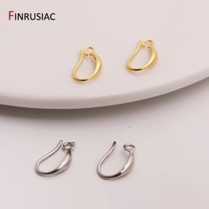 Accessori per le orecchie in metallo in ottone in ottone oro 14k per le forniture di reperti fatti a mano per gli orecchini fai -da -te