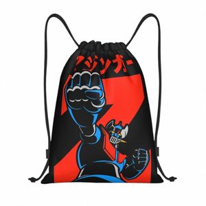 mazinger Z Robot Drawstring Backpack Sports Gym Sackpack Tranzor Z String Bag for Working Out f1AL#