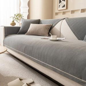Stuhlhussen Chenille Sofabezug für Wohnzimmer Moderne rutschfeste Kissenmatte Four Seasons Universal Couch Protector Handtuch