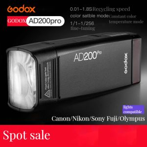 Godox AD200PRO Outdoor Flash Light 200WS TTL 2,4G 1/8000 HSS 0.01-1.8S Recycling 2900mAh Akku mit XPRO-Trigger