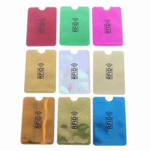 10pcs Mixed RFID Bank Card Case Protecti Shielding NFC Anti-Theft Card Holder V8Vq#