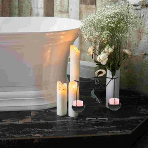 Candle Holders Candlestick Pedestal Tabletop Holder Creative Pillar For Decoration Desk Fireplace Unity