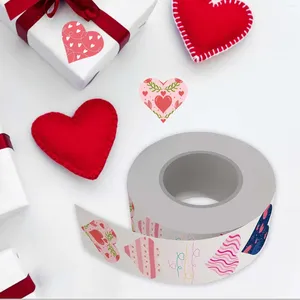 Gift Wrap 500Pcs Heart Shaped Stickers Valentine's Day For Thanksgiving Wedding Craft DIY Envelopes Cards