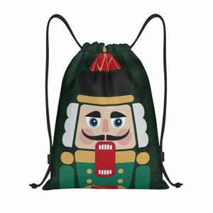 Щелкунчик Кукла Рюкзак на шнурке Спортивная спортивная сумка для мужчин и женщин Carto Toy Soldier Рождественский подарок Тренировочный рюкзак N2u2 #