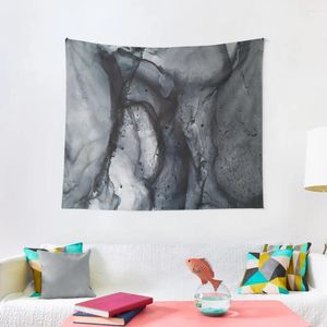 Tapestries Smoke Diptych II - Alcohol Ink Painting Tapestry Anime Decor Decorative Wall Mural