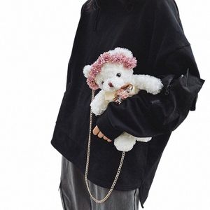 New Cute Pig Borsa a tracolla Peluche Peluche Borsa a tracolla Borsa femminile Borsa morbida per bambola Borse Borsa per animali Phe Mey Storage h3cn #