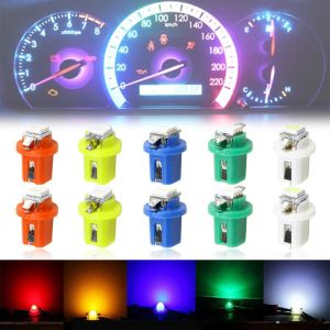 10Pcs T5 SMD LED Car Dashboard Light Automobiles Light Emitting Diode Instrument Gauge Light Bulbs Lamp Auto Interior Indicator