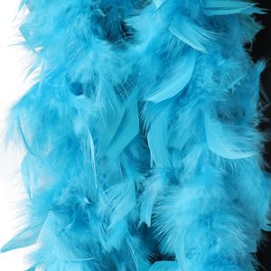 Wholesale 38-40grams Turkey Feathers Boa 2meter Quality Fluffy Feather Scarf for Sewing Party Clothing Handicraft Creative Plume