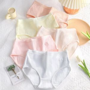 Women's Panties Underwear Pure Cotton Original Solid Color Drip Glue High Waist Breathable Tight Fit Large Triangle Shorts