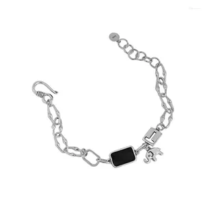 Länkarmband Tassel Elephants Charm Armband 925 Sterling Silver Women Girls