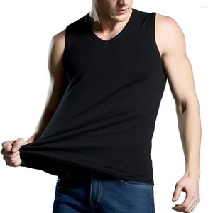 Regatas masculinas confortáveis praia esportes diários homens roupa interior superior verão camiseta colete respirável sem mangas