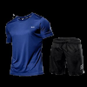 Quickdry 2 Parça Setleri Mens Trailsuit Sportswear Spor Giyim Giysileri Terlemeler Erkek Kit Sıkıştırma Takımları Fitness Egzersiz 240328