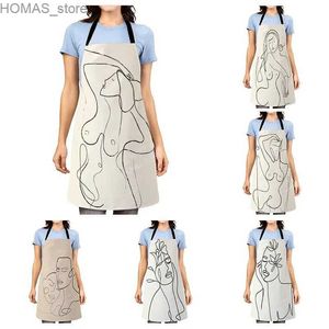 Aprons Aesthetic Women kitchen apron kids original Children Waterproof girl fashionable custom princess man waiter work apron oil proof Y240401BSXG