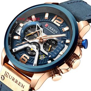 2023 Curren 8329 Orologio da uomo Vendita calda Orologi al quarzo Ragazzi Fashion Factory Dropshipping Orologi da polso Cinturino in pelle di lusso per uomo