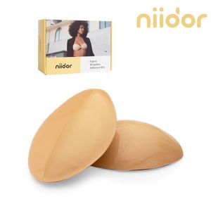 Niidor Reggiseni adesivi biadesivi Sollevamento Inserto Push Up Sottile Spessore Morbido Cuscinetti per il seno Amichevoli alla pelle Bikini Cup Enhancer 240323