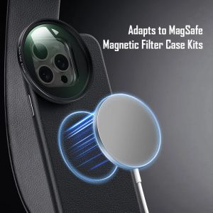 Magsafe Magnetic Telefono Kit filtro per obiettivo da 67 mm per iPhone 15 Pro Max Coverge Full Cover Aoffrollo Shock TPU TPU Affronta