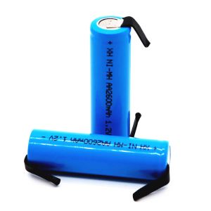 New AA Rechargeable Battery 1.2V 2600mah AA NiMH Battery with Solder Pins for DIY Electric Razor toothbrush Toys