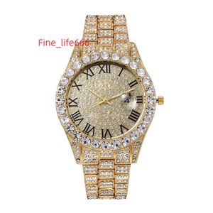 Customize Hip Hop Jewelry Moissanite Watch Luxury Diamond Iced Cut VVS Moissanite Watch For Men