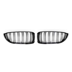 Upgrade F32 2-Slat Black Kidney Grille For BMW 4 Series F33 F36 M3 F80 M4 F82 F83 Replacement Front Bumper Mesh Grills 2013-2020