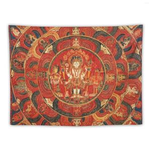 タペストリー仏教マンダラ66 Vishnu Tapestry Kawaii装飾装飾美学の装飾
