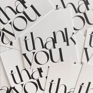 10x15cm Personalised Thank You Card Small Business Print Custom Wedding Guest Invitation Gift Packaging Greeting Postcard 240328