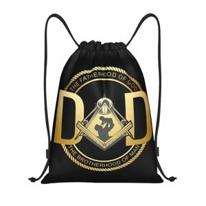 Masic Dad Freemasry Drawstring Backpack Bag