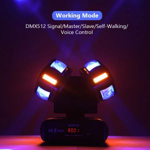 Стадия движущейся головки Light 120 Вт двойной стороны RGBW Disco Beam Effect Light с активированным звуком управления DMX512 для концерта DJ Party Concert