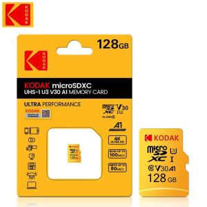 Kodak Micro SD 128GB 256GB U3 V304K Class10フラッシュメモリカード32GB 64GB TF Card Tarjeta MicroSDカードUHS-IラップトップPC用カード