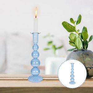 Candle Holders Candlestick Romantic Delicate Holder Decorations Adornment Glass Dining Table Wedding Party