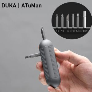Kontrollera Duka Atuman Xmini Pocket Screwardriver Kit 179G Mini Manual Repair Tools Alloy Bits rak T -Shaped Handle Multitool Portable