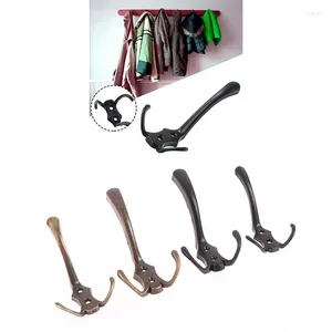 Bath Accessory Set For Bedroom Clothes Entryway Furniture Zinc Alloy Coat Hook 3 Hooks Wall Mounted Robe Rack Hat Hanger