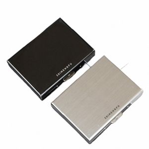 Stainl Steel Credit Card Holder Men Slim Anti RFID Travel ID Cardholder Debit Card Box Women Wallet Metal Case Porte Carte Y1M7#