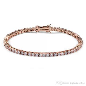 Bransoletka tenisowa projektant 18K Złota Bransoletka Moissanite Bransoleta Luxury Jewlery Designer for Women Designer Jewlery Kobiet ma urok łańcucha matka siostra prezent