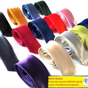 Handmade NeckS Wedding Solid Skinny Men 5cm*145cm Colorful Polyester Casual 1000pcs TieS Neck Party SSkinny Tie Classic Cjibe