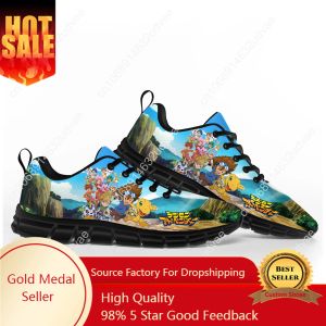 Shoes Digimon Adventure Cartoon Anime Sports Shoes Mens Womens Teenager Kids Children Sneakers Custom High Quality Couple Casual Shoe