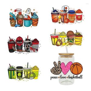 Window Stickers 3D UV DTF Transfers 16oz Cup Wraps Sport Food Printed For DIY Glass Ceramic Metal Leather Etc. D7604