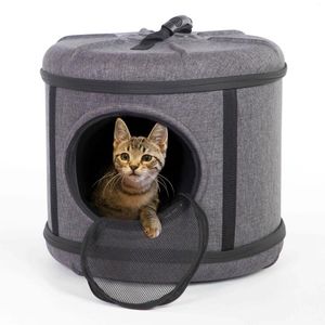 Переноски для кошек KH Pet Products Mod Мягкая переноска для кошек Классный серый цвет 17 х 15,5 дюймов